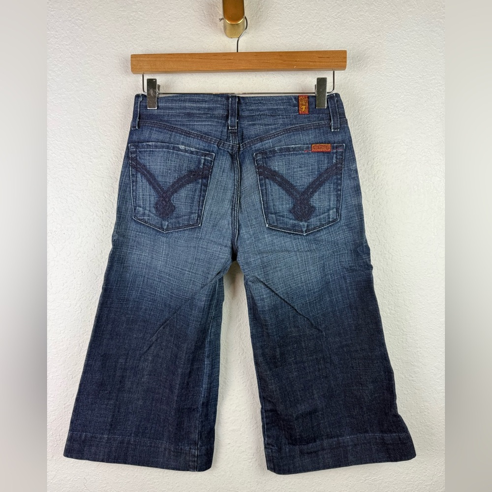 7 for All Mankind Low Rise short cropped flare vintage Y2K 27